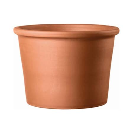Deroma 3.4 in. Terracotta Clay Round Cylinder Planter, Red 211514